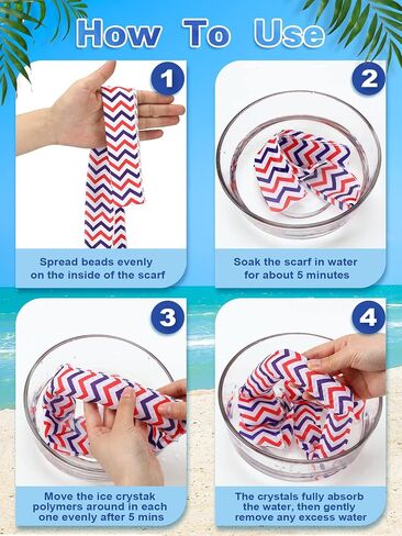Janmercy 10 Pcs Tie Dye Cooling Neck Wraps Cooling Scarf Ice Bandanas Summer for Men Women Camping Running Outdoor Sports in Kuwait