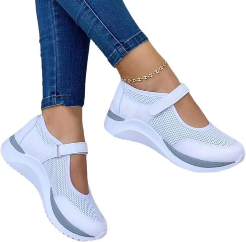 Ladmiple Sneakers For Women Walking Shoes Slip On Comfort Dressy Casual Summer Fashion Non Slip Platform Flats Loafers in Saudi Arabia