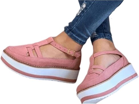 Ladmiple Sneakers For Women Walking Shoes Slip On Comfort Dressy Casual Summer Fashion Non Slip Platform Flats Loafers in Saudi Arabia