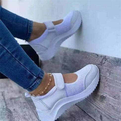 Ladmiple Sneakers For Women Walking Shoes Slip On Comfort Dressy Casual Summer Fashion Non Slip Platform Flats Loafers in Saudi Arabia