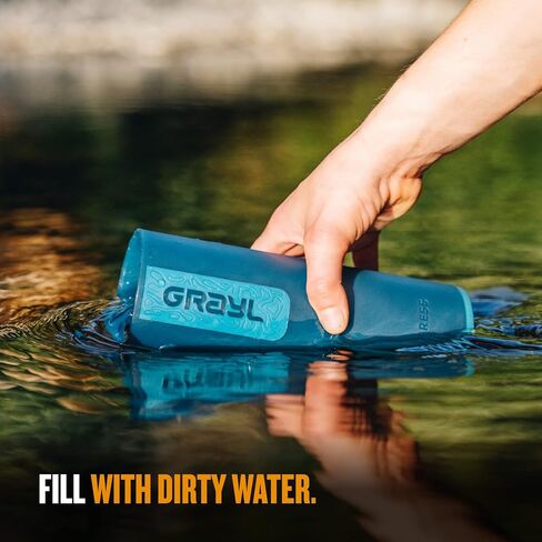 GRAYL UltraPress 16.9 oz Water Purifier & Filter Bottle for Hiking, Backpacking, Survival, Travel in Saudi Arabia