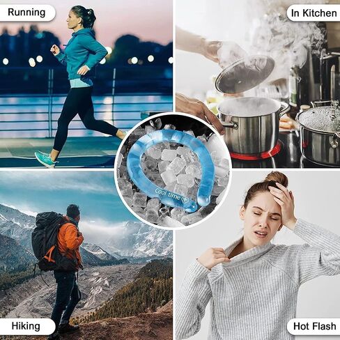 Neck Cooler for Summer,Portable Ice Ring Neck Cooler Personal Air Conditioner,Neck Gel Ice Pack for Outdoor Workers, Sports, Relief from Hot Flashes Or Fever, Reusable Wraps Neck Cooler in Saudi Arabia