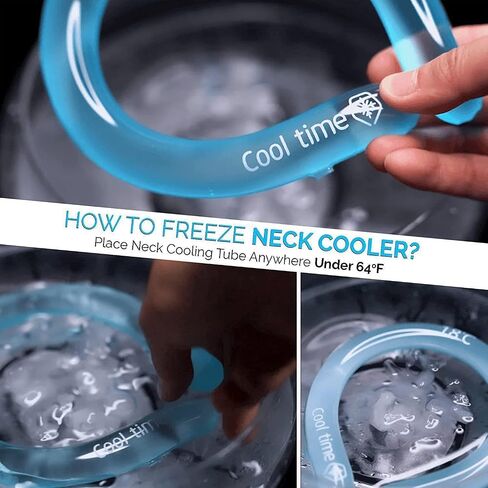 Neck Cooler for Summer,Portable Ice Ring Neck Cooler Personal Air Conditioner,Neck Gel Ice Pack for Outdoor Workers, Sports, Relief from Hot Flashes Or Fever, Reusable Wraps Neck Cooler in Saudi Arabia