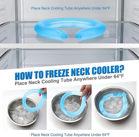 Neck Cooler for Summer,Portable Ice Ring Neck Cooler Personal Air Conditioner,Neck Gel Ice Pack for Outdoor Workers, Sports, Relief from Hot Flashes Or Fever, Reusable Wraps Neck Cooler in Saudi Arabia