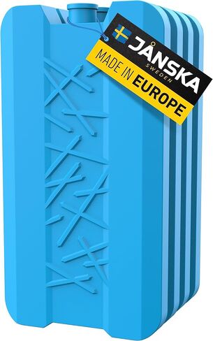 Janska Reusable Ice Packs for Cooler and Lunch Boxes, Long Lasting Freezer Packs Perfect for Camping Accessories, Lunch Bag, Beach Cooler Bag, (Set of 4) in Saudi Arabia