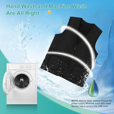 سترة كهربائية للتسخين من تشانمين مع شاحن USB، سترة للتدفئة للجسم ووسادة علاج قماشية مع 3 درجات حرارة للأنشطة الخارجية الباردة، والصيد والتخييم والتنزه والتزلج والصيد مناسب للنساء والرجال in Kuwait