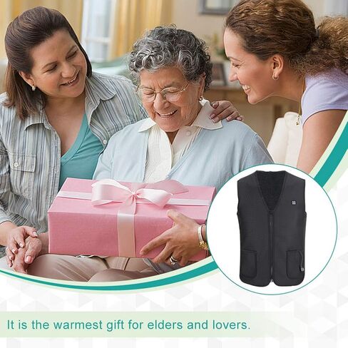 سترة كهربائية للتسخين من تشانمين مع شاحن USB، سترة للتدفئة للجسم ووسادة علاج قماشية مع 3 درجات حرارة للأنشطة الخارجية الباردة، والصيد والتخييم والتنزه والتزلج والصيد مناسب للنساء والرجال in Kuwait