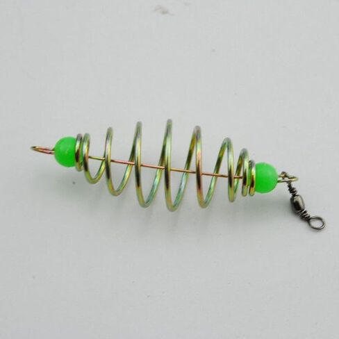 Toddmomy Keepnet 21pcs Carp Fishing Feeder Basket Luminous Catfish Bait Thrower Spring Fishing Feeder Bait Cage Holder Tackle Accessory Carp Lure Fish Accessories Carp Fishing Tackle in Saudi Arabia