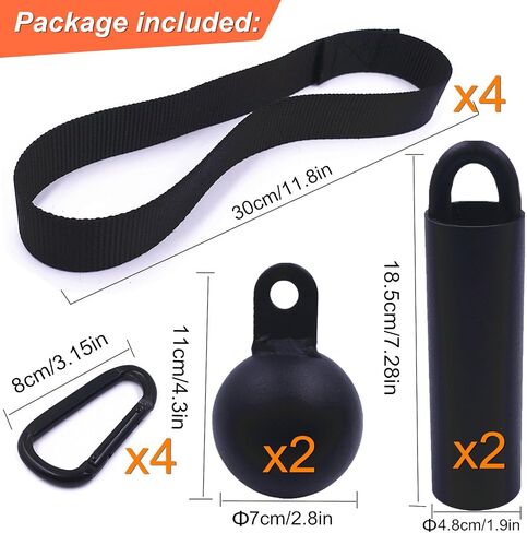 Pull Up Grips Set with Hanging Straps and Strong Carabiner, Finger Strengthener，Forearm, Biceps, Ninja Warrior, Back Muscles Training in Kuwait