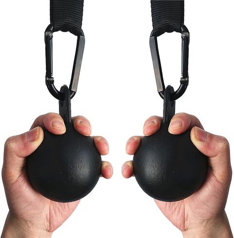 Pull Up Grips Set with Hanging Straps and Strong Carabiner, Finger Strengthener，Forearm, Biceps, Ninja Warrior, Back Muscles Training in Kuwait