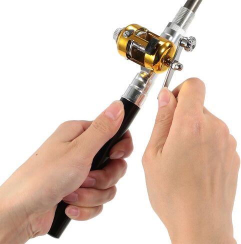 IUPPA مجموعة صنارة الصيد بكرة كومبو صغيرة تلسكوبية محمولة قلم جيب صنارة الصيد القطب وبكرة سبائك الألومنيوم خط الصيد طُعم ناعم طعوم تهزهز السنانير in Kuwait