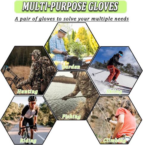 Taeku Camo Gloves Lightweight Full Finger Hunting Camouflage Accessories Pro Anti-Slip Fishing Gloves Archery Accessories Hunting Outdoors in Kuwait