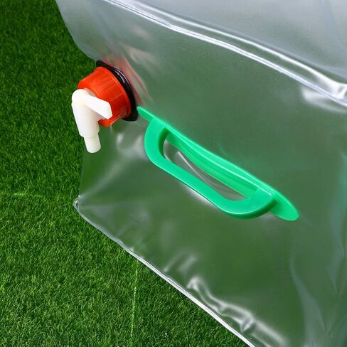 بيسبورتابل حاوية تخزين مياه قابلة للطي مع حنفية، حاوية مياه قابلة للطي للمشي لمسافات طويلة في الهواء الطلق، 20 لتر in Kuwait