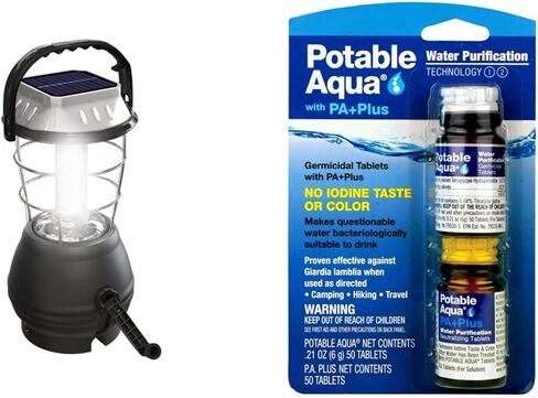 Solar Powered, Crank Dynamo, Battery Operated Lantern- 4 Ways to Power- 180 Lumen 36-LED with Adjustable Settings for Camping, Emergency by Whetstone , Blue, 10" (H) x 4" (L) x 5.25" (W) in Saudi Arabia