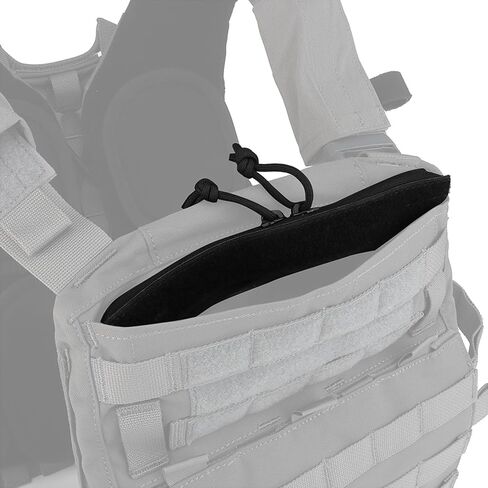Two-way Zipper Extra Zipper Expansion opening Top Zipper Insert Hook and Loop Pocket Accessories for Tactical Vest Zippers 8" length (Black) in Kuwait