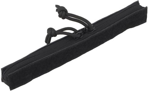 Two-way Zipper Extra Zipper Expansion opening Top Zipper Insert Hook and Loop Pocket Accessories for Tactical Vest Zippers 8" length (Black) in Kuwait