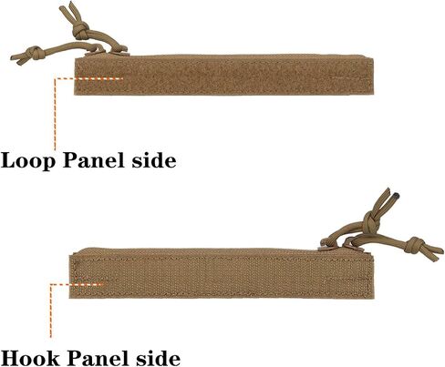 Two-way Zipper Extra Zipper Expansion opening Top Zipper Insert Hook and Loop Pocket Accessories for Tactical Vest Zippers 8" length (Black) in Saudi Arabia
