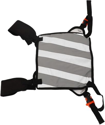 حقيبة الصدر جانزوم، حقيبة صدرية بسحاب، لوحة حماية خلفية من النايلون بشريط عاكس للرياضة in Kuwait