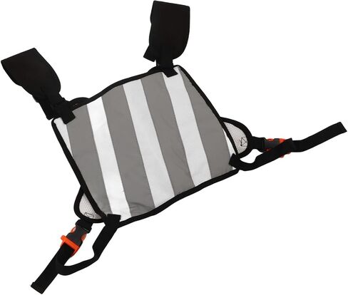 حقيبة الصدر جانزوم، حقيبة صدرية بسحاب، لوحة حماية خلفية من النايلون بشريط عاكس للرياضة in Kuwait