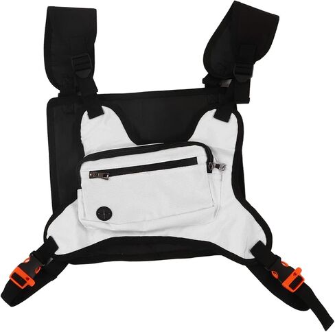 حقيبة الصدر جانزوم، حقيبة صدرية بسحاب، لوحة حماية خلفية من النايلون بشريط عاكس للرياضة in Kuwait