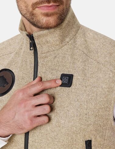 WE R WILD Heated hunting vest made of loden (100% new wool), model Cocoon Tech-Vest in Kuwait