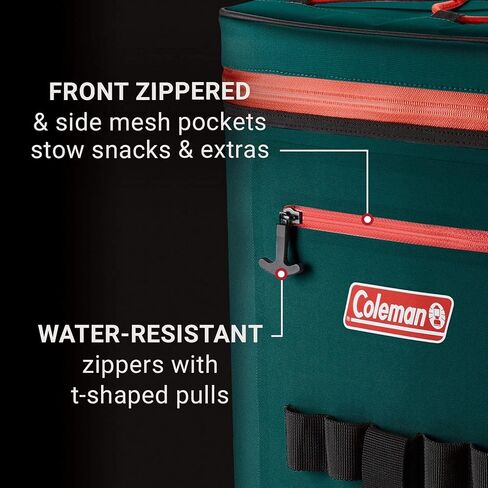 Coleman High-Performance Leak Proof Soft Cooler with Ultra Thich Insulation, Cooler Bag, Soft Sided Cooler, Insulated Lunch Bag, Camping Cooler in Saudi Arabia