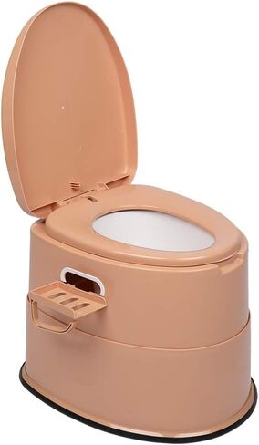 VINGLI Portable Toilet | Indoor Outdoor Commode w/Detachable Inner Bucket & Removable Paper Holder, Lightweight & Compact for Camping, Boat, Van, Emergency Use (Grey) in Kuwait