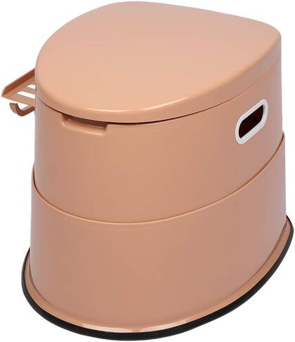 VINGLI Portable Toilet | Indoor Outdoor Commode w/Detachable Inner Bucket & Removable Paper Holder, Lightweight & Compact for Camping, Boat, Van, Emergency Use (Grey) in Kuwait