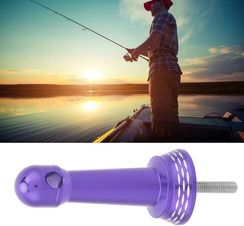 VGEBY Fishing Reel Stand, Balance All Metal Fishing Reel Balance Stand Fishing Wheel Accessories (Purple) in Kuwait