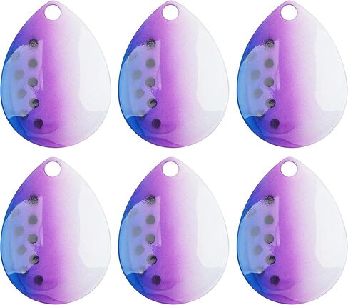 Colorado Blades Spinner Blades Lure Making Kit, 30pcs Colorful Metal Blades Easy Spin Spoons Inline Spinner Walleye Rig Making DIY Fishing Lure Making Supplies for Trout Salmon Bass Fishing in Kuwait