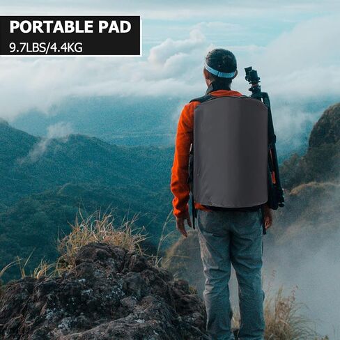 RedSwing Memory Foam Camping Mattress, Portable Floor Cot Mattress Pads with Carry Bag, Machine Washable Cover,Gray in Kuwait