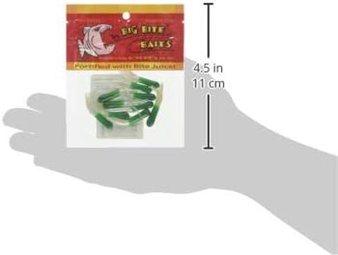 Big Bite Baits 15CRTU14 Crappie Tube Green/Pearl, 1.5" in Saudi Arabia