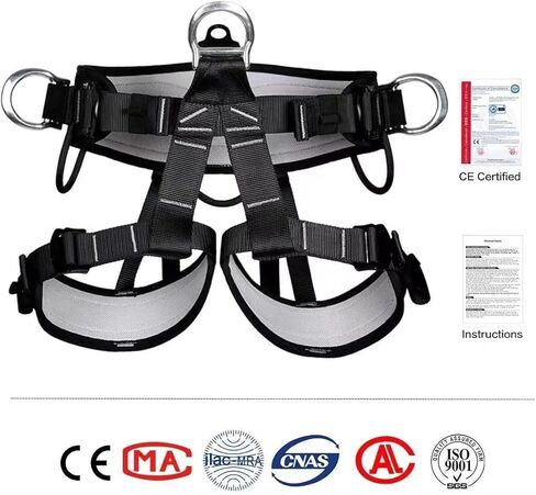 HeeJo Climbing, Safety Safe Seat Belt for Outdoor Tree Climbing, Outward Band Expanding Training Large Size,Climbing Gear in Kuwait