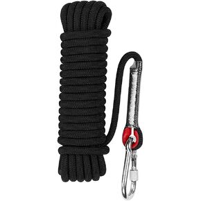 Aoneky Outdoor Utility حبل 10 مم، حبل بوليستر عالي التحمل للسحب، التزوير، أعمال الأشجار والصيد، اللياقة البدنية في صالة الألعاب الرياضية، قوة شد 2000 رطل in Kuwait