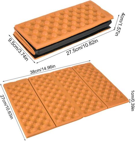 Camping Mats Folding Foam Mats Waterproof Sitting Carpet Seat Cushion for Outdoor Camping Picnic Park(Blue+Black) in Kuwait