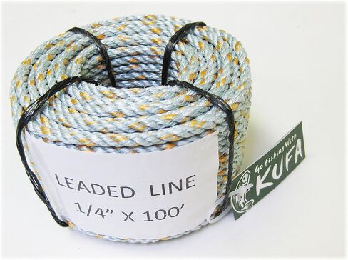 KUFA Sports 1/4" Lead Core Line, 100-feet Length Lead core Sinking Rope for Crab Trap LQ1 in Saudi Arabia