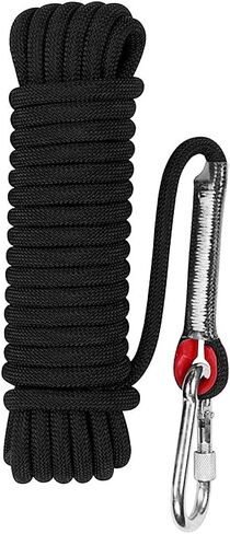 Aoneky Outdoor Utility حبل 10 مم، حبل بوليستر عالي التحمل للسحب، التزوير، أعمال الأشجار والصيد، اللياقة البدنية في صالة الألعاب الرياضية، قوة شد 2000 رطل in Kuwait