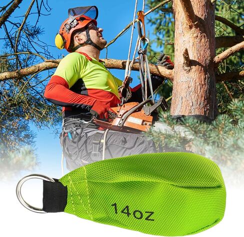 Oudain 4 Pieces Throw Weight Bags Bulk Arborist Climbing Rope Bags 14 oz / 400g Durable Multi-layer Outdoor Throw Bag Professional Multi Bag for Tree Rock Spelunking(Green) in Kuwait