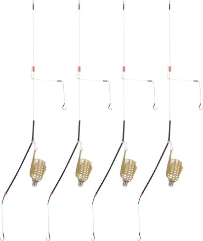 Dilwe 4PCS Fishing Lure Trap Basket,Portable Fishing Bait Cage Fish Tackle Accessories in Saudi Arabia