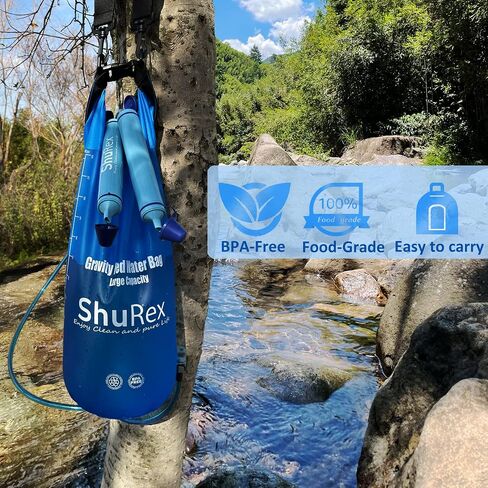 3L Gravity Fed Water Filtration System with Adjustable Tree Strap in Saudi Arabia
