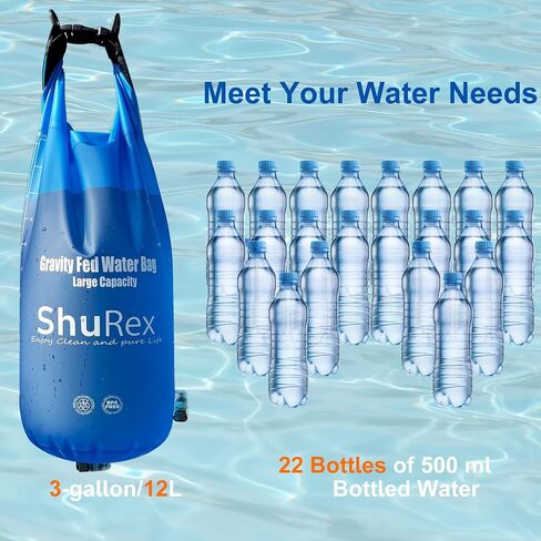 3L Gravity Fed Water Filtration System with Adjustable Tree Strap in Saudi Arabia