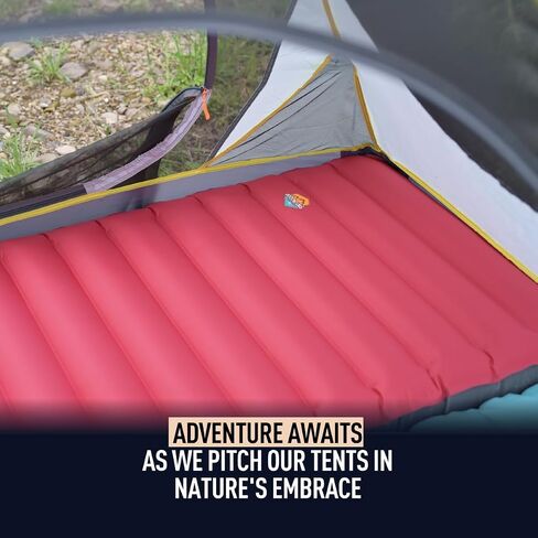 ZOOOBELIVES 3D Wrapping Inflatable Camping Sleeping Pad with Built-in Pump, Extra Thick and Wide, Ultimate Comfortable Compact Camp Air Mat for Tent, Car Traveling and Backpacking - Airlive2000X in Saudi Arabia