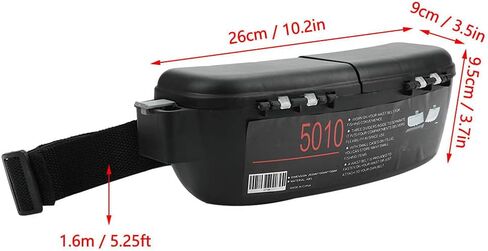 Dilwe Fishing Box, Portable Fishing Lures Box Waist Pack Adjustable Belt Fishing Tackle Storage Kit in Saudi Arabia