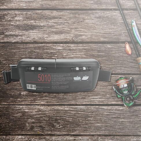 Dilwe Fishing Box, Portable Fishing Lures Box Waist Pack Adjustable Belt Fishing Tackle Storage Kit in Saudi Arabia