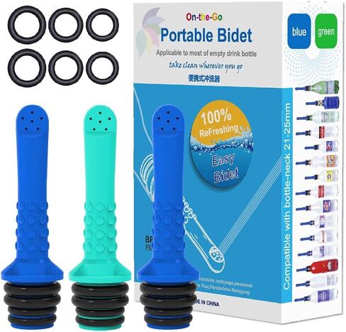 3pcs Universal Travel Bidet Peri Bottle,Upside Down Bottle, Compatible with Most Bottles - Portable,for Washing Personal Hygiene in Saudi Arabia