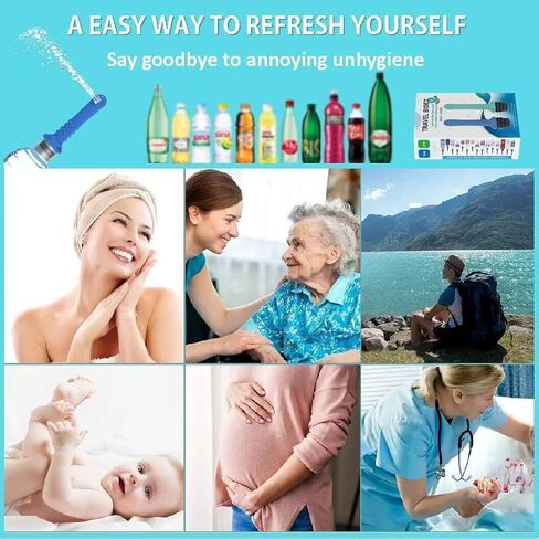 3pcs Universal Travel Bidet Peri Bottle,Upside Down Bottle, Compatible with Most Bottles - Portable,for Washing Personal Hygiene in Saudi Arabia
