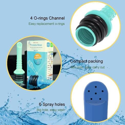 3pcs Universal Travel Bidet Peri Bottle,Upside Down Bottle, Compatible with Most Bottles - Portable,for Washing Personal Hygiene in Saudi Arabia
