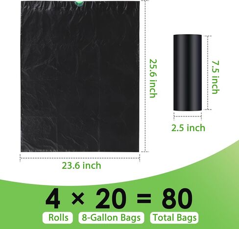 سايكو زوبي اكياس مرحاض محمولة قابلة للتحلل البيولوجي بسعة 8 جالون، اكياس تخييم قابلة للتحلل البيولوجي للاستعمال مرة واحدة لدلو 4 جالون في الهواء الطلق والتخييم والسيارة والمشي لمسافات طويلة والسفر in Kuwait