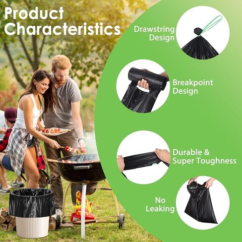 سايكو زوبي اكياس مرحاض محمولة قابلة للتحلل البيولوجي بسعة 8 جالون، اكياس تخييم قابلة للتحلل البيولوجي للاستعمال مرة واحدة لدلو 4 جالون في الهواء الطلق والتخييم والسيارة والمشي لمسافات طويلة والسفر in Kuwait