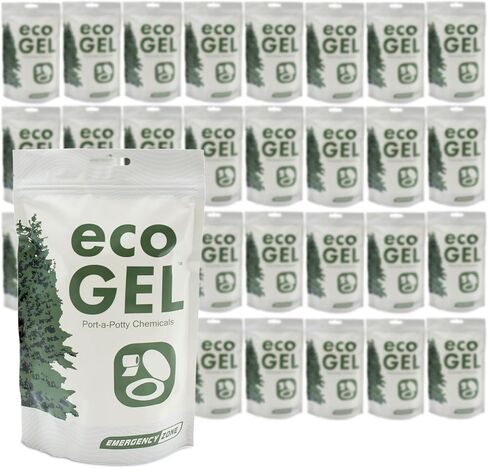 Emergency Zone Eco Gel Port-a-Potty Chemicals - Liquid Waste Gelling and Deodorizing Powder in Kuwait
